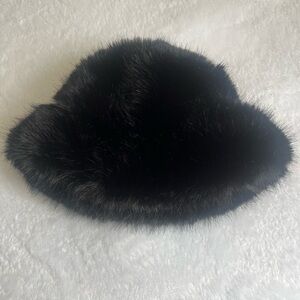 Elegant Black Faux Fur Hat